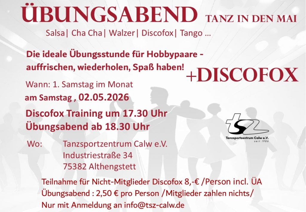 Flyer Übungsabend05.26